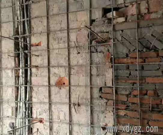 钢筋网加固墙体